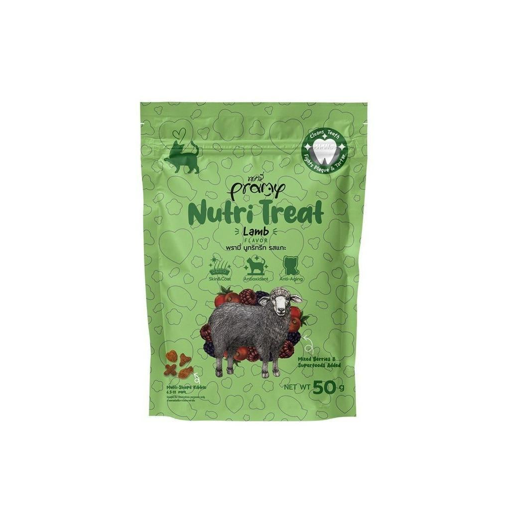 Pramy Nutri Treat ขนมขัดฟัน สำหรับแมว หอม ทานง่าย ขนาด 50 กรัม