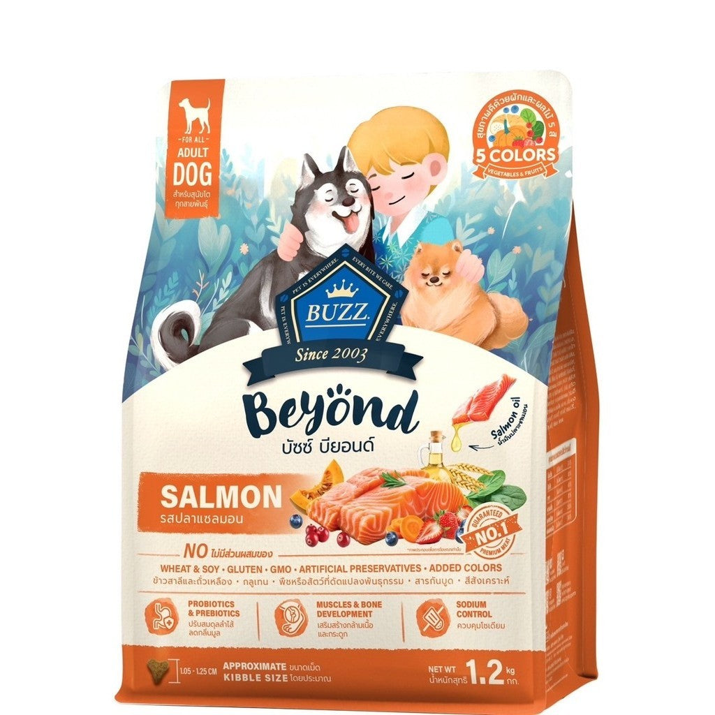 Buzz Beyond Dog อาหารสุนัข เกรดพรีเมี่ยม กลูเตนฟรี ขนาด 1-1.2 กิโลกรัม